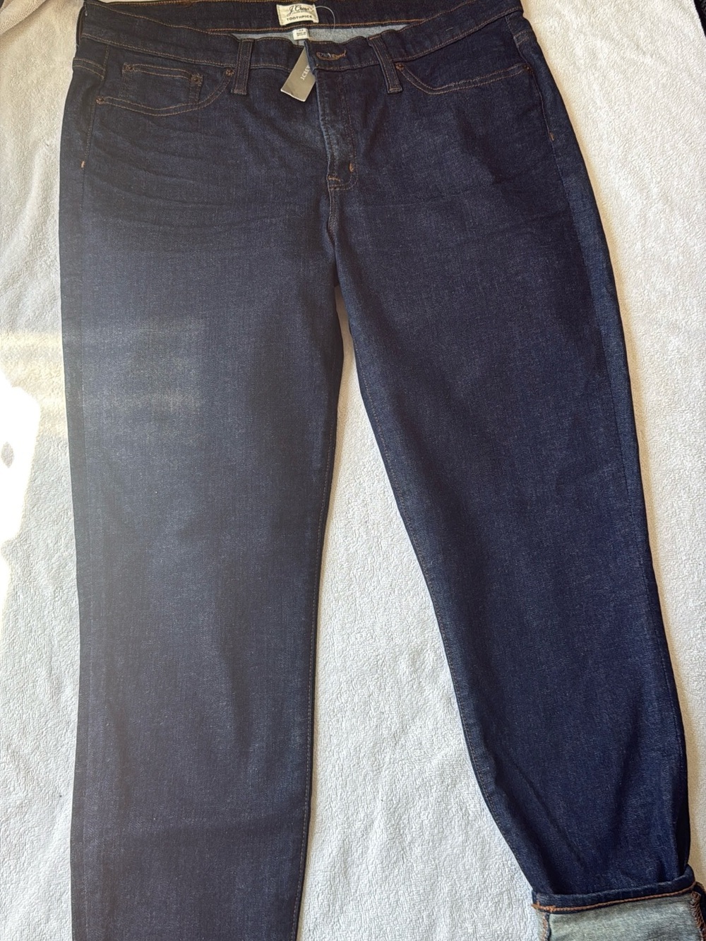 J. Crew Straight Leg Jeans in Dark Indigo